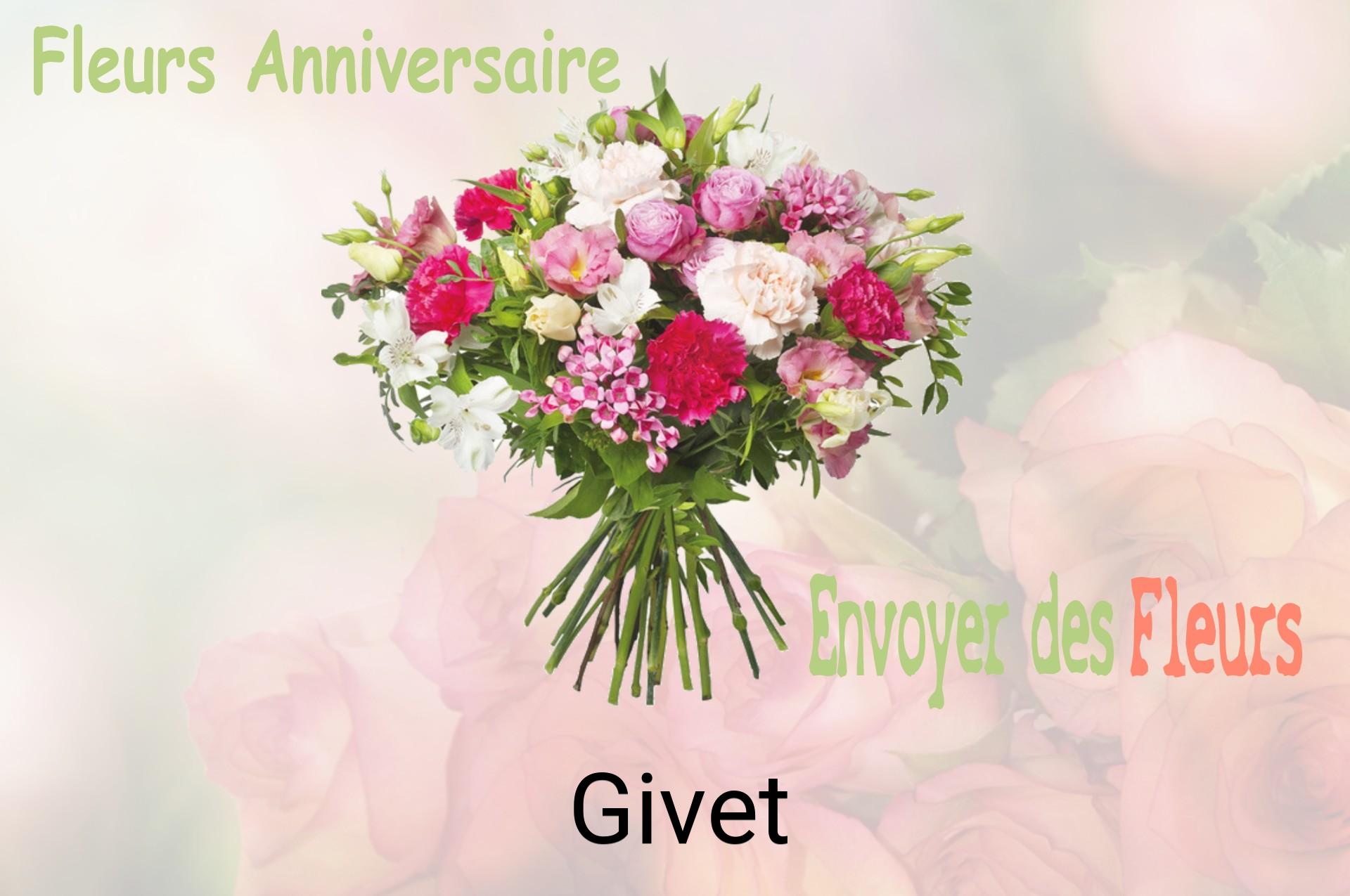 Bouquet de fleurs d’anniversaire livré à Givet